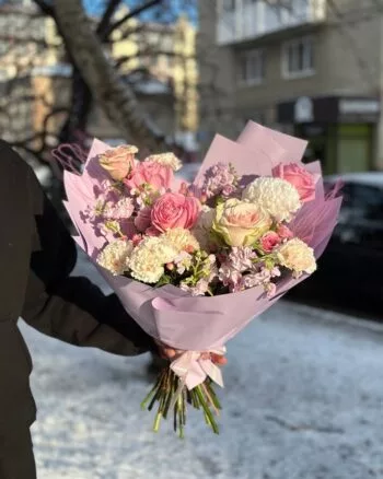 Авторский букет «Лавандовые сны» — купить в Саратове с доставкой