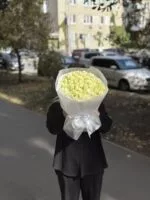 Букет из 51 белой розы — фото 3